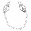 KINK - JAPANISCHE KLEEBLATT-NIPPELKLAMMERN MIT KETTE SILBER 30 CM