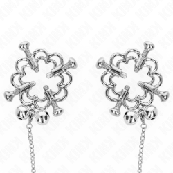 KINK - METAL FLOWER NIPPLE CLAMPS WITH CHAIN