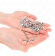 KINK - METALLISCHE BLUMEN-NIPPELKLAMMERN MIT KETTE