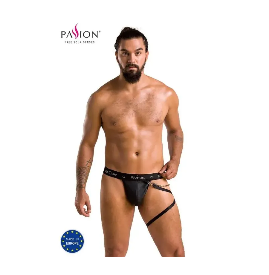 PASSION - 058 BILL THONG BLACK L-XL PASSION - 058 BILL THONG BLACK L-XL