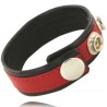 LEATHER BODY - CINTURINO IN PELLE REGOLABILE PER PENE ROSSO-NERO
