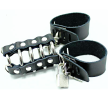 OHMAMA FETISH - PENIS CAGE WITH METAL RINGS AND LEATHER STRAPS OHMAMA FETISH - PENIS CAGE WITH METAL RINGS AND LEATHER STRAPS