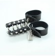 OHMAMA FETISH - PENIS CAGE WITH METAL RINGS AND LEATHER STRAPS OHMAMA FETISH - PENIS CAGE WITH METAL RINGS AND LEATHER STRAPS