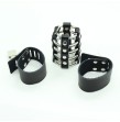 OHMAMA FETISH - PENIS CAGE WITH METAL RINGS AND LEATHER STRAPS OHMAMA FETISH - PENIS CAGE WITH METAL RINGS AND LEATHER STRAPS