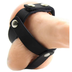 OHMAMA FETISH LEATHER BALL CAGE