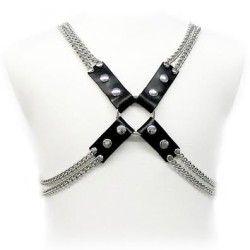 LEATHER BODY - IMBRACATURA A CATENA