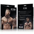 FETISH SUBMISSIVE ATTITUDINE - IMBRACATURA PER IL PETTO IN ECOPELLE CON DOPPIO SUPPORTO E BORCHIE PER UOMO FETISH SUBMISSIVE ATTITUDINE - IMBRACATURA PER IL PETTO IN ECOPELLE CON DOPPIO SUPPORTO E BORCHIE PER UOMO
