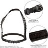 CALEXOTICS - EUPHORIA PLUS SIZE HALTER BUCKLE HARNESS SCHWARZ