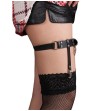SUBBLIME - 953744 JARRETELLE PUNK EN CUIR AJUSTABLE NOIR TAILLE UNIQUE SUBBLIME - 953744 JARRETELLE PUNK EN CUIR AJUSTABLE NOIR TAILLE UNIQUE