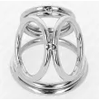 KINK - DREIFACH CHROM METALL PENISRING 3,8 CM BIS 5 CM MODELL 1
