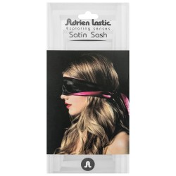 ADRIEN LASTIC - REVERSIBLE SATIN PINK-BLACK BANDAGE