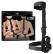 FETISH SUBMISSIVE BONDAGE - KRAGEN UND HANDGELENKMANSCHETTEN-KÖRPERFESTLEGE-SET FETISH SUBMISSIVE BONDAGE - KRAGEN UND HANDGELENKMANSCHETTEN-KÖRPERFESTLEGE-SET