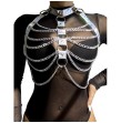 SUBBLIME - 953737 ARNÉS DE PECHO CON ANILLOS Y CADENAS PLATA TALLA ÚNICA SUBBLIME - 953737 ARNÉS DE PECHO CON ANILLOS Y CADENAS PLATA TALLA ÚNICA