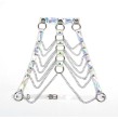 SUBBLIME - 953737 HARNAIS DE POITRINE AVEC ANNEAUX ET CHAÎNES ARGENT TAILLE UNIQUE SUBBLIME - 953737 HARNAIS DE POITRINE AVEC ANNEAUX ET CHAÎNES ARGENT TAILLE UNIQUE