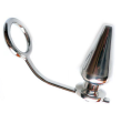 METAL HARD - STEEL RING WITH ANAL PLUG 45 X 50MM METAL HARD - STEEL RING WITH ANAL PLUG 45 X 50MM