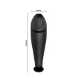 PRETTY LOVE - PLUG ANALE IN SILICONE FORMA DEL PENE E 12 MODALIT DI VIBRAZIONE NERO