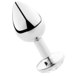 SECRETPLAY - PLUG ANALE TRASPARENTE ALLUMINIO 8 CM SECRETPLAY - PLUG ANALE TRASPARENTE ALLUMINIO 8 CM