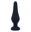 INTENSE - ANAL PLUG PIPO S SILICONE NEGRO 9.8 CM