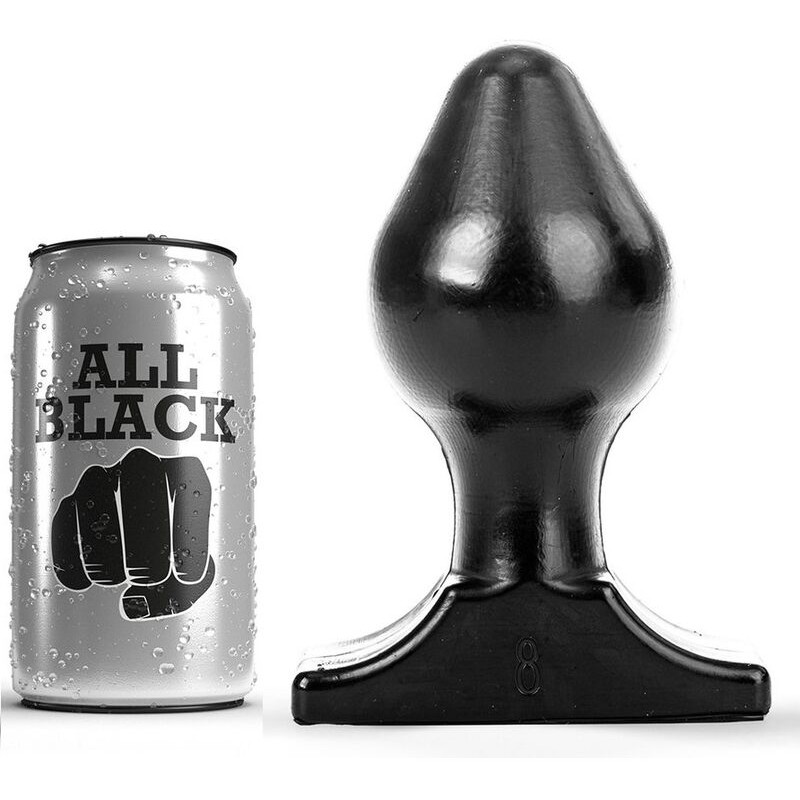 ALL BLACK - ANAL PLUG 16X8 CM ALL BLACK - ANAL PLUG 16X8 CM