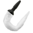 DARKNESS - PLUG ANAL SILICONA CON COLA BLANCA DARKNESS - PLUG ANAL SILICONA CON COLA BLANCA