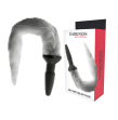 DARKNESS - PLUG ANAL SILICONA CON COLA GRIS DARKNESS - PLUG ANAL SILICONA CON COLA GRIS