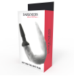 DARKNESS - PLUG ANAL SILICONA CON COLA GRIS DARKNESS - PLUG ANAL SILICONA CON COLA GRIS