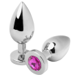 METAL HARD - ANAL PLUG DIAMOND PINK SMALL 5.71CM