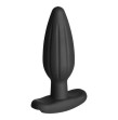 ELECTRASTIM - SILICONE BLACK ROCKER BUTT PLUG MEDIUM ELECTRASTIM - SILICONE BLACK ROCKER BUTT PLUG MEDIUM