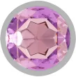INTENSE - PLUG ANALE IN METALLO ALLUMINIO CON CRISTALLO VIOLA MISURA S