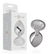 INTENSE - PLUG ANAL METAL ALUMINIO CON CRISTAL PLATA TALLA L INTENSE - PLUG ANAL METAL ALUMINIO CON CRISTAL PLATA TALLA L