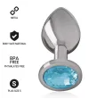 INTENSE - PLUG ANAL METAL ALUMINIO CON CRISTAL AZUL TALLA S INTENSE - PLUG ANAL METAL ALUMINIO CON CRISTAL AZUL TALLA S