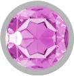 INTENSE - ALUMINUM METAL ANAL PLUG WITH PINK CRYSTAL SIZE S