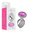 INTENSE - PLUG ANALE IN METALLO ALLUMINIO CON CRISTALLO ROSA TAGLIA M INTENSE - PLUG ANALE IN METALLO ALLUMINIO CON CRISTALLO ROSA TAGLIA M