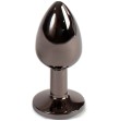 SECRETPLAY - GUNMETAL BUTT PLUG SMALL SIZE 7 CM