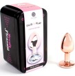 SECRETPLAY - PLUG ANAL EN MÉTAL OR ROSE PETITE TAILLE 7 CM SECRETPLAY - PLUG ANAL EN MÉTAL OR ROSE PETITE TAILLE 7 CM