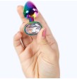 SECRETPLAY - METAL BUTT PLUG RAINBOW SMALL SIZE 7 CM SECRETPLAY - METAL BUTT PLUG RAINBOW SMALL SIZE 7 CM