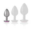 INTENSE - PLUG ANALE IN METALLO ALLUMINIO CUORE ROSA TAGLIA S INTENSE - PLUG ANALE IN METALLO ALLUMINIO CUORE ROSA TAGLIA S