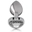 INTENSE - ALUMINIUM-METALL-ANAL-STECKER, WEISSES HERZ, GRÖSSE M INTENSE - ALUMINIUM-METALL-ANAL-STECKER, WEISSES HERZ, GRÖSSE M