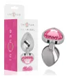 INTENSE - ALUMINUM METAL ANAL PLUG PINK HEART SIZE L INTENSE - ALUMINUM METAL ANAL PLUG PINK HEART SIZE L
