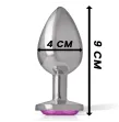 INTENSE - PLUG ANAL EN MÉTAL ALUMINIUM COEUR ROSE TAILLE L INTENSE - PLUG ANAL EN MÉTAL ALUMINIUM COEUR ROSE TAILLE L
