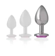 INTENSE - ALUMINUM METAL ANAL PLUG PINK HEART SIZE L INTENSE - ALUMINUM METAL ANAL PLUG PINK HEART SIZE L