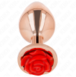 KINK - PLUG ANAL ORO ROSADO ROSA ROJA S