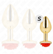 KINK - PLUG ANAL DORADO ROSA ROJA TALLA S