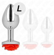 KINK - PLUG ANAL ROSA ROJA TALLA L