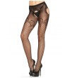 LEG AVENUE - PANTIE EN RED BORDADA NEGRO ELEGANTE