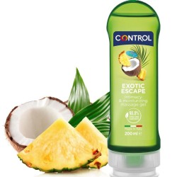 CONTROL - 2 EN 1 MASSAGE and PLAISIR EXOTIQUE 200 ML