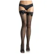 LEG AVENUE - SCHWARZE FISCHNETZSTRUMPFHOSE VON MIT SPITZE UND SCHLEIFE LEG AVENUE - SCHWARZE FISCHNETZSTRUMPFHOSE VON MIT SPITZE UND SCHLEIFE