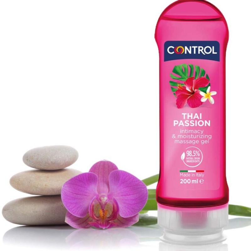 CONTROL - 2 EN 1 MASSAGE and PLAISIR THAI PASSION 200 ML