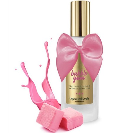 BIJOUX - BUBBLE GUM 2·IN·1 SCENTED MASSAGE and INTIMATE GEL 100 ML