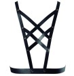 BIJOUX INDISCRETS - MAZE CROSSOVER HARNESS MIT SCHWARZEM HALSBAND BIJOUX INDISCRETS - MAZE CROSSOVER HARNESS MIT SCHWARZEM HALSBAND
